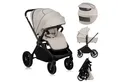 Produktbild: lionelo Kombi-Kinderwagen MIKA PLUS 2 IN 1, (Set), Hohe Manövrierfähigkeit/XXL-Verdeck/Komfortable Dämpfung