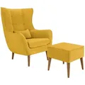 Produktbild: Mirjan24 Sessel, Gelb, Holz, 80x106x95 cm, Wohnzimmer, Sessel, Polstersessel