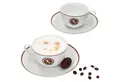Produktbild: Ritzenhoff & Breker Becher 4tlg Set Authentic Italian Cappuccinotasse + Untertasse Cappuccino, Porzellan