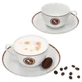 Produktbild: Ritzenhoff&Breker 4tlg Set Authentic Italian Cappuccinotasse + Untertasse 80ml