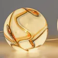 Produktbild: Formano Kugellampe LUXOR Glas Marmor Design 24 x 24cm Tischlampe aus weißem Glas