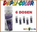 Produktbild: 6 STÜCK RAL 9010 DUPLI-COLOR reinweiß Buntlackspray 400 ml Spraydose AEROSOL Art
