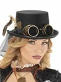 Produktbild: Steampunk Brillen Zylinder - Fasching Halloween Kostüm - Filzzylinder mit
