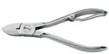 Produktbild: 10,5cm Nagelzange Stahl vernickelt Klappfeder Becker-Manicure ERBE SOLINGEN