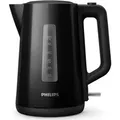 Produktbild: Philips Wasserkocher HD9318/20, elektrisch, 2200 W, 1,7 l, Kunststoff, 360 drehbarer Sockel, schwarz - Schwarz