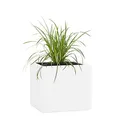 Produktbild: Pflanzwerk® Pflanzkübel Fiberglas Weiss Cube 23x23x23cm *Frostbeständige Blumenkübel* *Deutsche Premiumqualität* *Lotus-Effekt Imprägnierung*