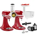Produktbild: KitchenAid 5KSM2FPPC Kit 3 Zubehörteile 5KSMFGA + 5KSMFVSP + 5KSMVSA Reibe, Flei