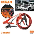 Produktbild: Kabel Start Batterie 200A Osram Mit Klemmen Autos und Motorräder 6V 12V 3M