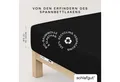 Produktbild: Schlafgut Spannbettlaken PURE Bio-Baumwolle mit Elasthan, dehnbar blickdicht, straff, Bettlaken, Jersey, Gummizug: rundum, (1 Stück), PREMIUM Laken für Matratzen bis 30cm Höhe, in 90x200, 140x200, 180x200