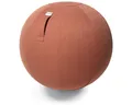 Produktbild: VLUV Sitzball BOL SOVA Stoff Sitzball 60-65cm, ergonomisches Sitzmöbel, atmungsaktiv und langlebig, mit Tragegriff und Bodenring, inkl. Handpumpe, Farbe: Salmon (Lachsfarben)