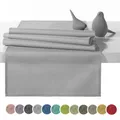 Produktbild: heimtexland Outdoor Tischläufer Garten Tischdecke 45x145 Tischdeko wasserabweisend wetterfest UV-beständig Typ551 Hellgrau