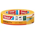 Produktbild: tesa Malerband Perfect+ - Malerkrepp aus dünnem Washi-Papier zum präzisen Abkleben bei Malerarbeiten - für den Innenbereich - 50 m x 30mm