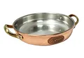 Produktbild: Copper Garden Kupfer Schmorpfanne 28 cm mit Griffen I lebensmittelecht verzinnt: Ideale Wärmeleitung/-verteilung I hoch & stabil zum Braten, Überbacken, Servieren etc.