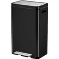 Produktbild: PROREGAL Stilvoller Rechteckiger Treteimer Mit Extra Breitem Pedal & Gedämpften Stay Open Deckel HxBxT 63,7 x 36,2 x 29,7 cm 30 Liter Schwarz