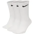 Produktbild: Nike Unisex Everyday Lightweight Crew Socks (3 Pairs) weiß