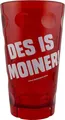 Produktbild: DES IS MOINER! Dubbebecher 0,5 Liter (Rot) aus Plastik - Pfälzer Dubbeglas aus Kunststoff (Polycarbonat)