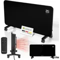 Produktbild: Juskys Glasheizung 2000w Glasheizung, Elektroheizung, App-steuerung, Led-display, Timer, Wand- & Standgerät Mit Fernbedienung