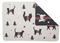 Produktbild: DAVID FUSSENEGGER Tierdecke 'xmas Silhouetten Katzen' 70 x 90 cm