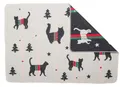Produktbild: David Fussenegger Tierdecke 'xmas Silhouetten Katzen' 70/90cm Rohweiß - 7160/60