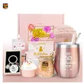 Produktbild: 50. Geburtstagsgeschenkset für Frauen mit Badebombe, Kaffeebe