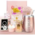 Produktbild: Luxuriöses 50. Geburtstag Geschenkset für Frauen - Hochwertige Materialien