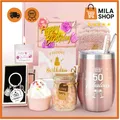 Produktbild: 50. Geburtstag Frau Geschenkset Badebombe Kaffeebecher Box Geschenkidee Mama