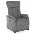 Produktbild: Raburg Fernsehsessel mit Aufstehhilfe, Relaxsessel mit Liegefunktion, elektrisch mit Fernbedienung, 2 Motoren, Taschenfederkern/Komfort-Polsterung, bis 120 kg, Webstoff, Marie, Grau