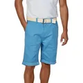 Produktbild: riverso Chinoshorts Herren Shorts RIVHenry Regular Fit Bermudashorts mit Gürtel blau W 44