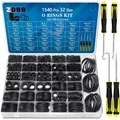Produktbild: O Ring Sortiment Kit Gummi Dichtungen Wasserhahn Hochdruckreiniger 32 Stück