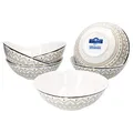 Produktbild: Van Well Riva 6er Müslischalen-Set I robuste Porzellan-Schüsseln - moderner Landhaus-Stil I geeignet für Mikrowelle & Spülmaschine - Suppen-Schüssel & Salat Bowl I Müslischale bunt 6 Stück