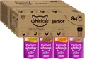Produktbild: Whiskas Junior Katzen-Nassfutter Geflügel Auswahl in Gelee 84 Portionsbeutel 85g