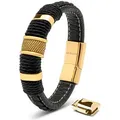 Produktbild: SERASAR Lederarmband Leder Herrenarmband 