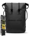 Produktbild: Nordlight Dry Bag 35l - (Schwarz) Roll Top Rucksack mit gepolstertem Tragegurt, wasserdichte Tasche für Wassersport, Fahrrad, Kurierrucksack, Trekking, Angeln