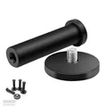 Produktbild: 4 Stück Schwarz Rund Handtuchhaken 73 mm Edelstahl Wandhaken Eignet Sich zur ...