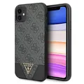 Produktbild: Guess GUHCN61PU4GHBK Hülle für iPhone 11 grau 4G Triangle Collection