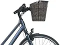Produktbild: Basil Bremen Rattan Look Fahrradkorb – Vorderrad – Kunststoff-Rattan – abnehmbar – inkl. KF Adapterplatte – Nature Braun