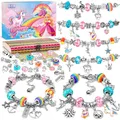 Produktbild: Einhorn Geschenk für Mädchen, Bastelset Kinder ab 6 Jahre Armbänder Selber Ma...