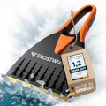 Produktbild: FROSTWUNDER [Das Original - Eiskratzer Messingklinge [Made in Germany] - 100% recycelter Eiskratzer Auto Messingklinge - Langlebiger Auto Eiskratzer - Messing Eiskratzer - Scheibenkratzer Auto Stabil