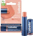 Produktbild: Labello Caring Beauty Nude Lippenpflegestift mit Farbe und Sonnenschutz, farbige Lippenpflege mit LSF 30, Vitamin E & Bio-Mandelöl, Lippenbalsam für Lippen & Wangen (4,8 g)