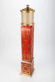 Produktbild: point home Design-Schrank Asia-Style mit Licht, Retro, rot/gold, 127cm
