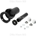 Produktbild: HAAS Wand WC-Anschlussgarnitur 3287 DN90/110 Toilette, Dichtung, 180mm, schwarz