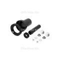 Produktbild: HAAS PE-WC-Anschlussgarnitur 3287 DN 90/110, Abdeckkappen weiß, 180mm, verschweißbar, schwarz