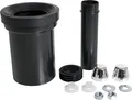 Produktbild: HAAS WC-Anschlussgarnitur m. Abflussrohr 90mm + Weißen Kap.