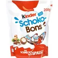 Produktbild: Kinder Schokobonbons Schoko-Bons, mit Milchfüllung und Haselnüssen, 32 Stück, 200g