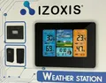 Produktbild: IZOXIS EM3373 Wetterstation Temperatur und Luftfeuchtigkeitsmessung Schwarz NEU