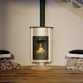 Produktbild: Warmluftofen Masterflamme Grande II Creme Werkstattofen 17 kW Holzofen Kaminofen