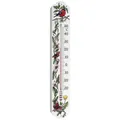 Produktbild: TFA Dostmann Analoges Innen-Außen-Thermometer Thermometer Weiß, Blumen 12.3040.20