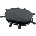 Produktbild: Raclette Set oval f ̧r 8 Personen inkl. Crepemaker 1200 Watt