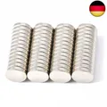 Produktbild: Magenesis 52 Stück Neodym Magnete 10x2mm Mini Magnete Extrem Stark ca. 2 Kilo