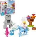 Produktbild: LEGO DUPLO | Disney Elsa und Bruni im Zauberwald, Eiskönigin-Spielzeug mit 4 Figuren für 2-jährige Kleinkinder, Vorschule-Geschenk für Mädchen und Jungen ab 2 Jahren, basiert auf Frozen 2 10418